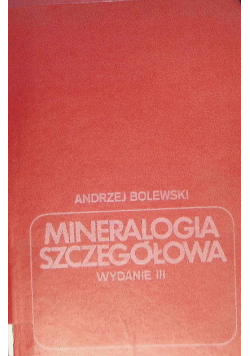 Mineralogia szczegółowa