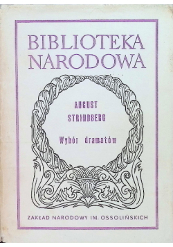 Strindberg Wybór dramatów