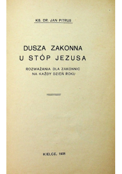 Dusza zakonna 1938 r.