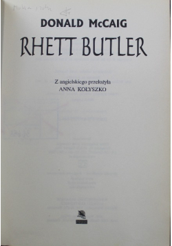 Rhett Butler Kontynuacja Przeminęło z wiatrem