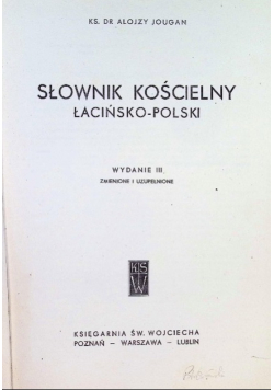 Słownik kościelny łacińsko-polski