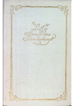 Listy Stanisława Trembeckiego Tom 1
