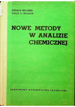 Nowe metody w analizie chemicznej