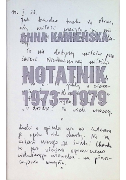 Notatnik 1973 - 1979