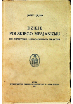 Dzieje polskiego mesjanizmu 1931 r