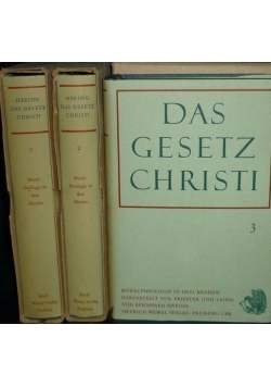Das gesetz Christi, 1-3