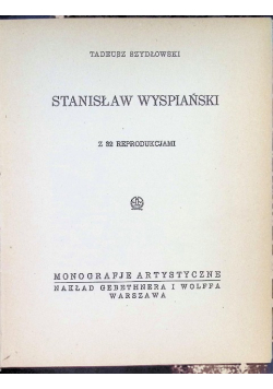 Stanisław Wyspiański 1930 r.