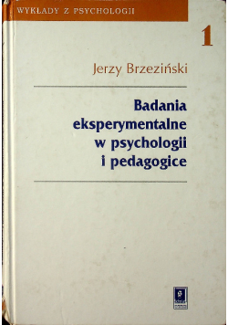 Badania eksperymentalne w psychologii i pedagogice