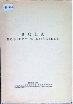 Rola kobiety w kościele