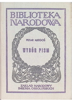 Wybór pism Njegoś