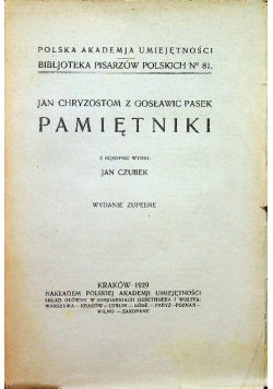 Pamiętniki 1929 r.