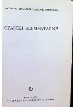 Cząstki elementarne