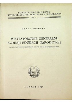 Wizytatorowie generalni komisji edukacji narodowej