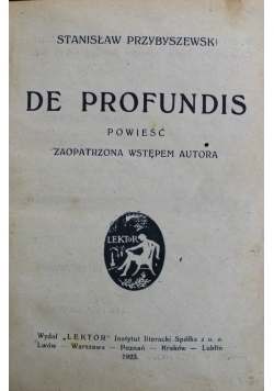 De Profundis 1923 r
