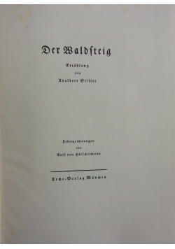Der Waldsteig ,1924r.