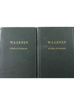 Lenin Dzieła wybrane Tom I i II