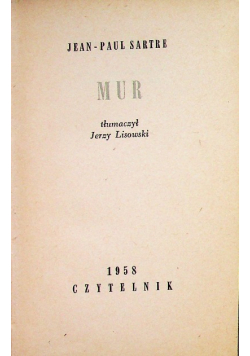 Sartre Mur