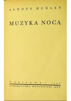 Muzyka Nocą 1936 r.