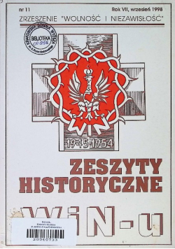 Zeszyty Historyczne WIN u Nr 11 / 98