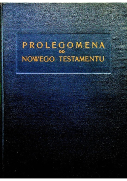 Prolegomena do Nowego Testamentu