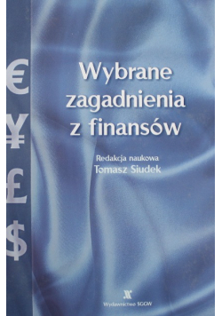 Wybrane zagadnienia z finansów
