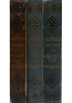 Historya XIX stulecia Tom 1 do 3