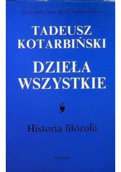 Dzieła wszystkie historia filozofii