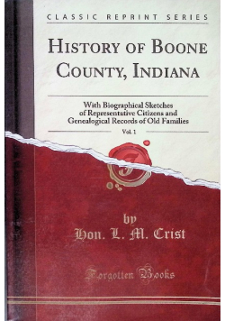 History of Boone County Indiana
