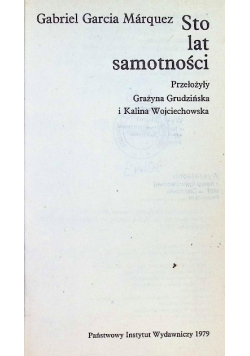 Sto lat samotności