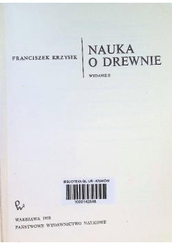 Nauka o drewnie