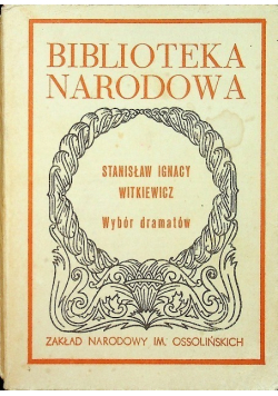 Witkiewicz Wybór dramatów