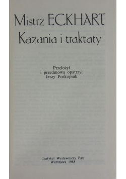 Kazania i traktaty