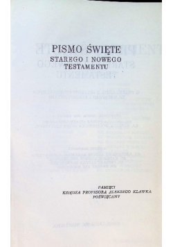 Pismo Święte Starego i Nowego Testamentu. Stary Testament Tom II