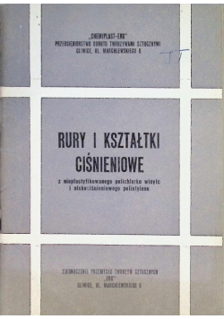 Rury i kształtki ciśnieniowe