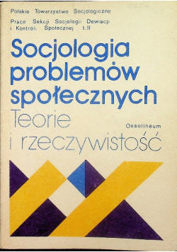 Socjologia problemów społecznych