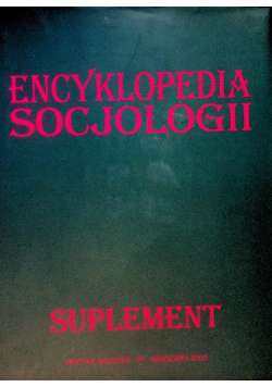 Encyklopedia socjologii Suplement