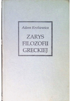 Zarys filozofii greckiej