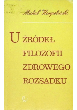 U źródeł filozofii zdrowego rozsądku