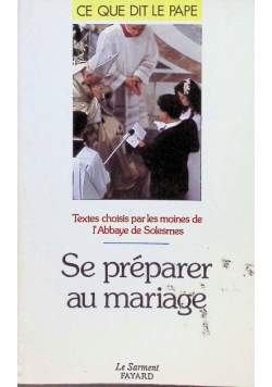 Se Preparer Au Mariage