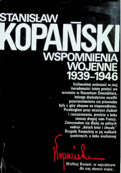 Wspomnienia wojenne 1939  - 1946
