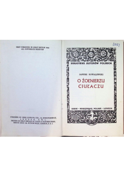O żołnierzu ciułaczu