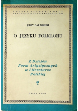 O języku folkloru