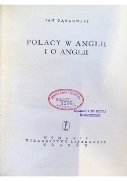 Polacy w Anglii i o Anglii