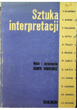 Sztuka interpretacji Tom II