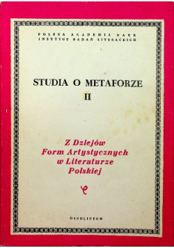 Studia o metaforze Tom II