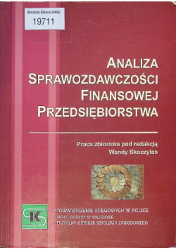Analiza sprawozdawczości finansowej przedsiębiorstwa