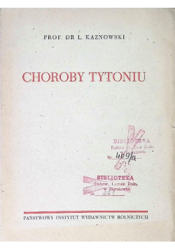 Choroby tytoniu 1949 r.