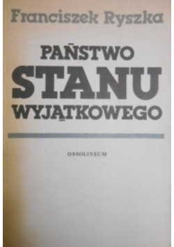 Państwo stanu wyjątkowego Rzecz o systemie państwa i prawa Trzeciej Rzeszy