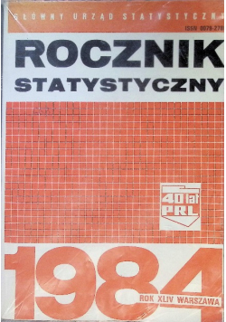 Rocznik statystyczny 1984