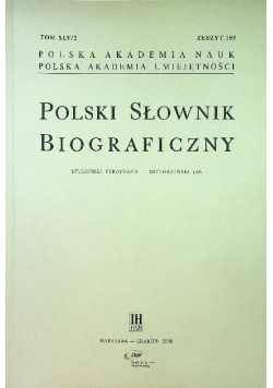 Polski słownik biograficzny Zeszyt 185